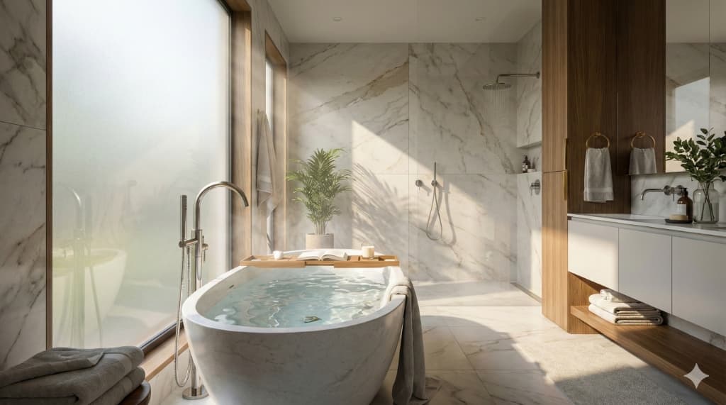 Lyxigt badrum rörlÀggeri